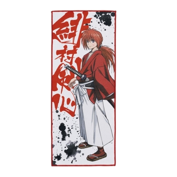 Rurouni Kenshin Himura Graphic Long Towel Red - Picture 6 of 6